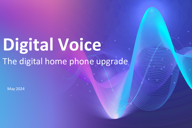 PowerPoint slides for Digital Voice presentation, May 2024